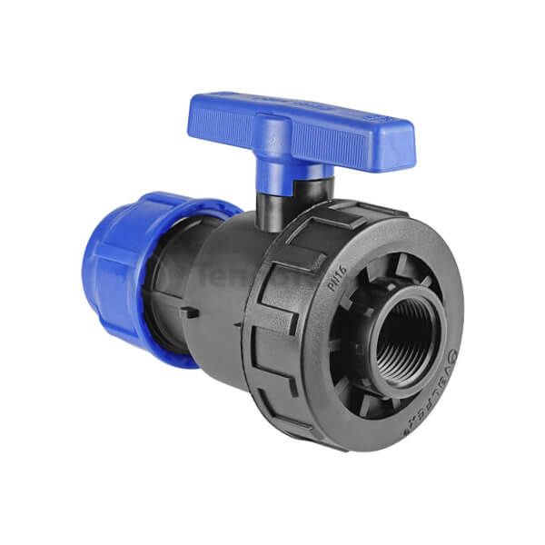 Кран шаровый 20-1/2" ВР (компрессионный)
