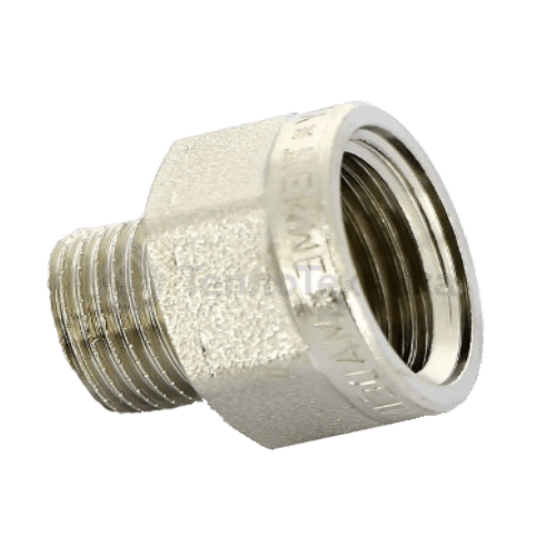 Переходник НВ никелированный TIEMME 1/2"x3/8"